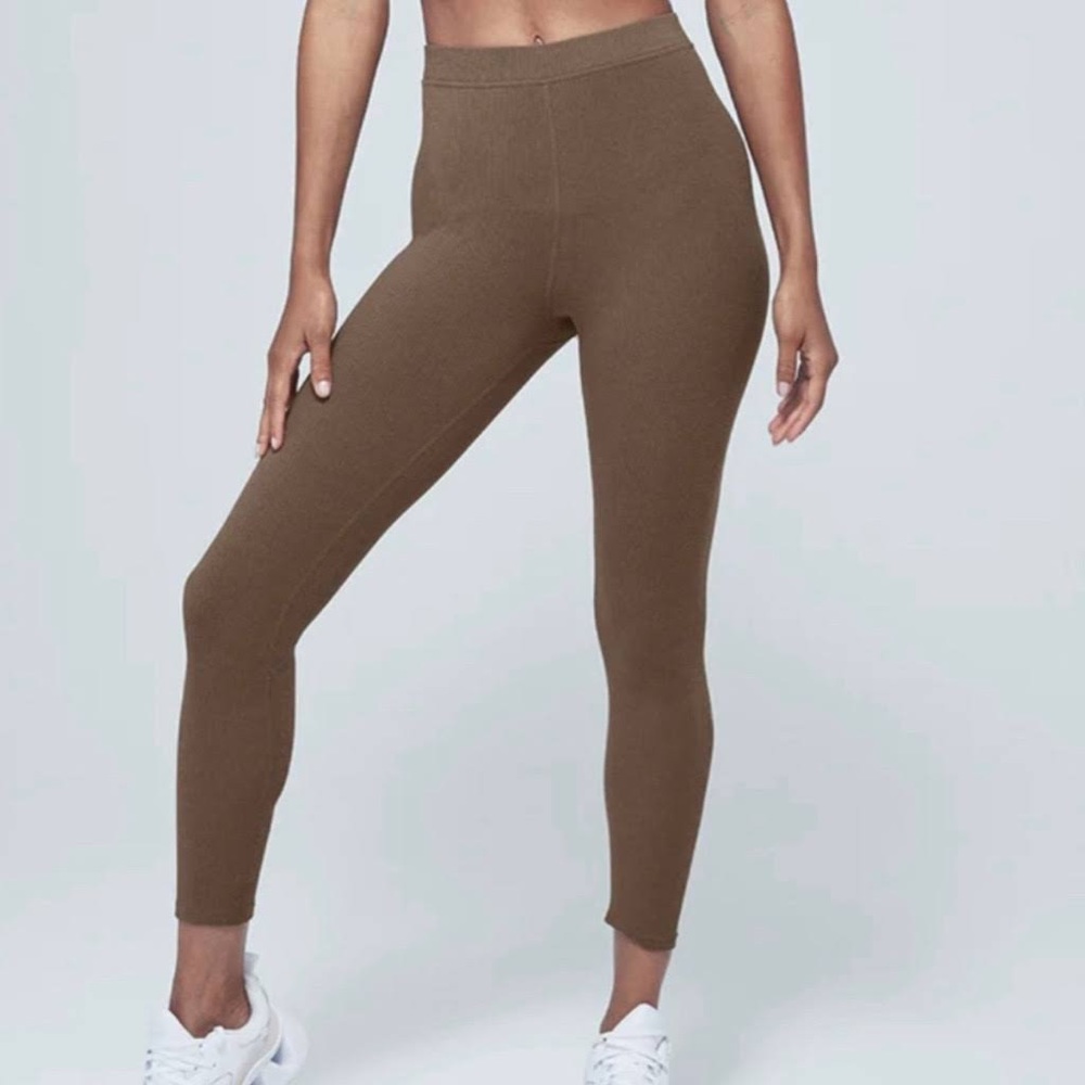 alo yoga ribbed high waist 7/8 legging